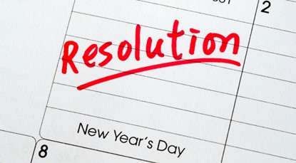 New years resolution calendar
