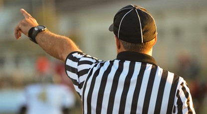 Referee pointing, implementing rules
