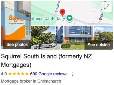 Google reviews - Squirrel South Island, New Zealand