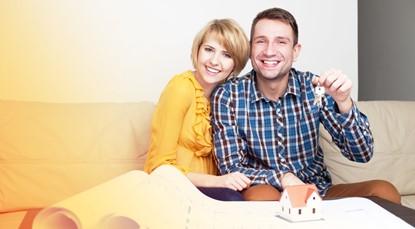 Young couple, first home buyers
