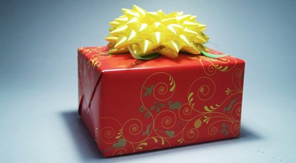 Gift wrapped box
