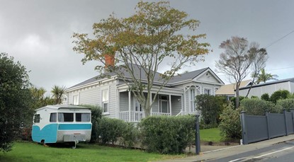 House and caravan