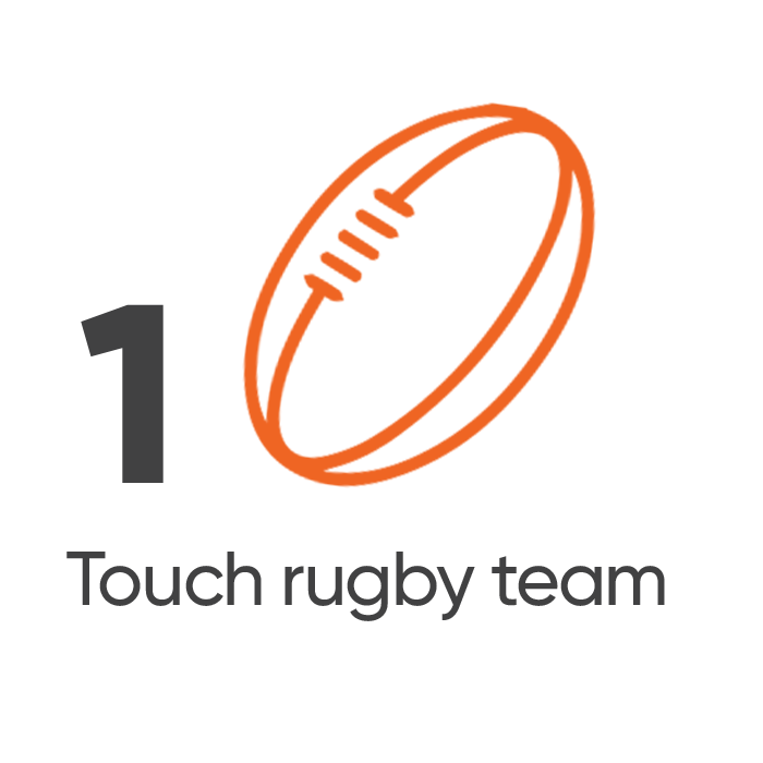 1 touch rugby team