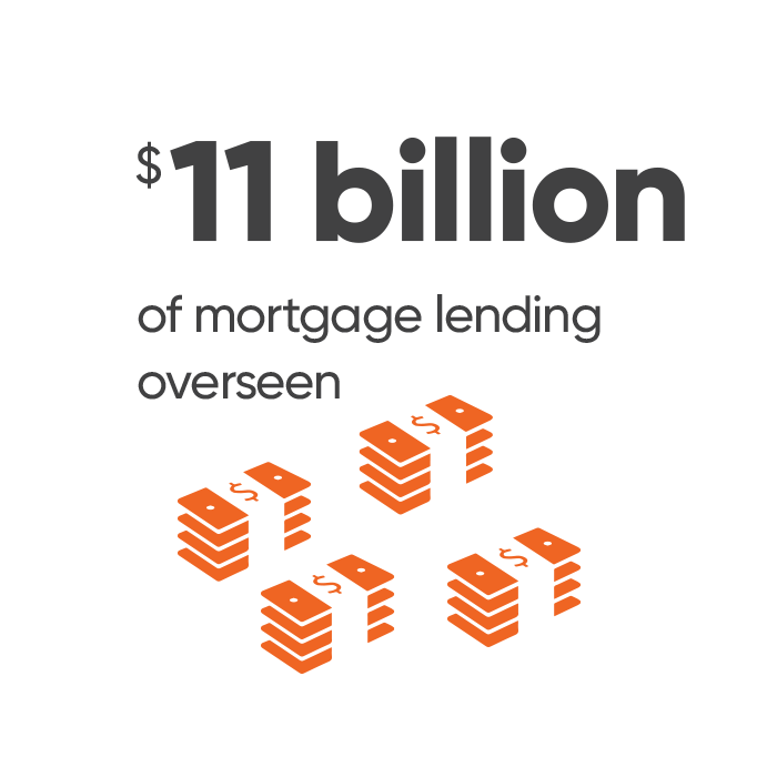 $11billion of mortgage lending overseen